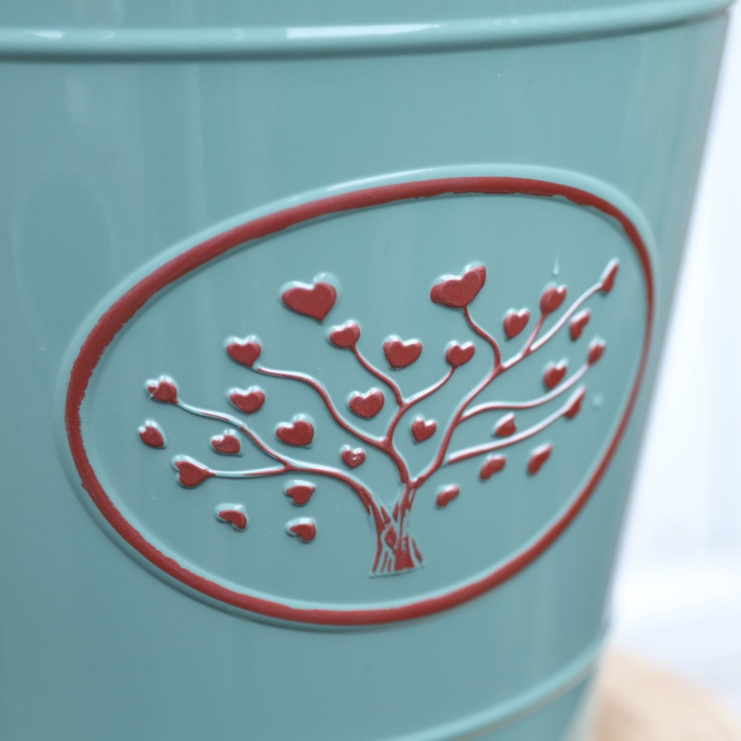 Plastic Olive Green Planter 30cm Round Indoor Outdoor 14L Gloss Garden Plant Pot