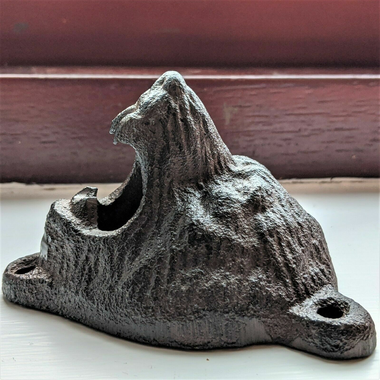 Bear Bottle Opener Animal Head Wall Mounted Cast Iron Man Cave Garden Accessory