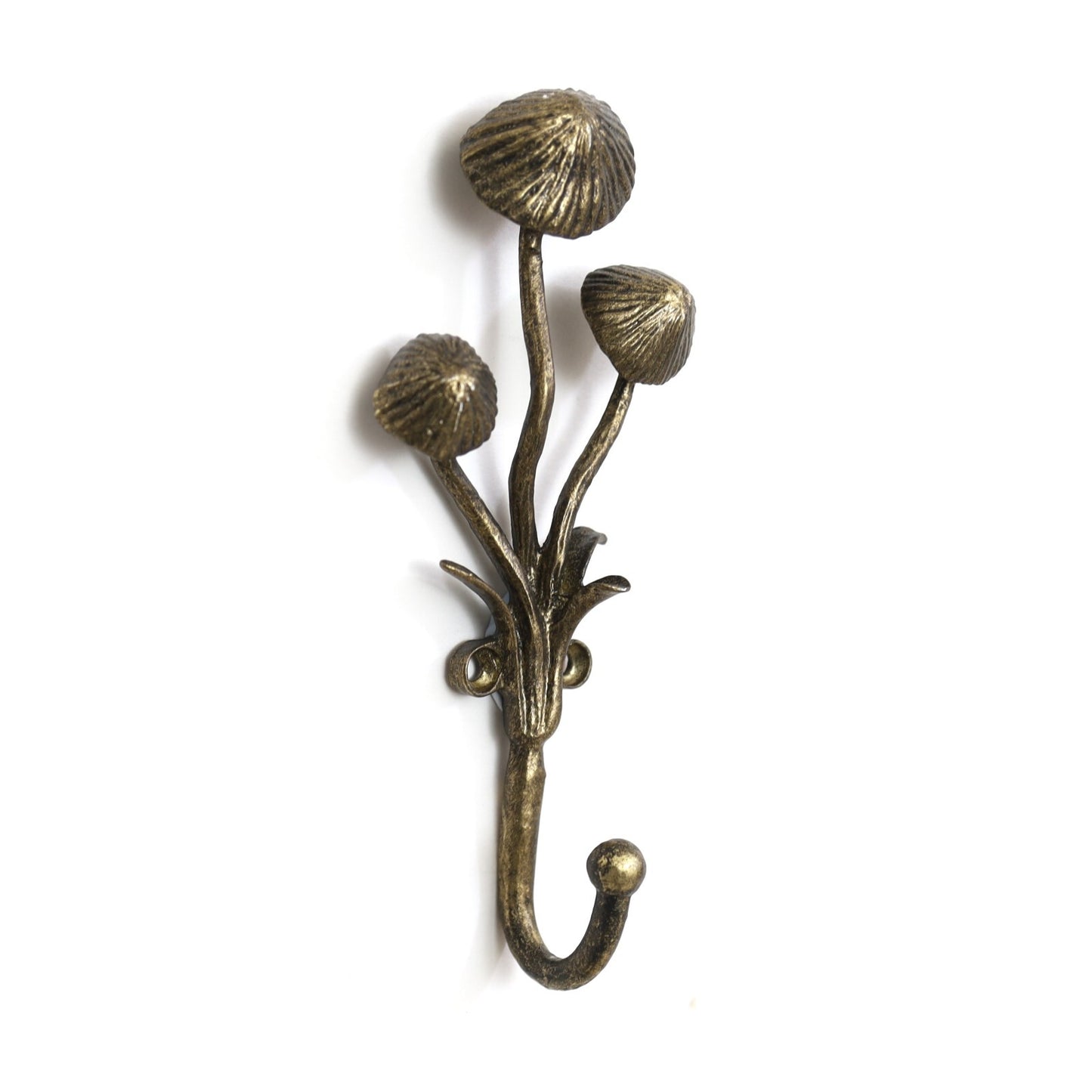 2Pc Bronze Finish Metal Hook Mushrooms Leads Coat Keys Wall Mounted Hanger Hook