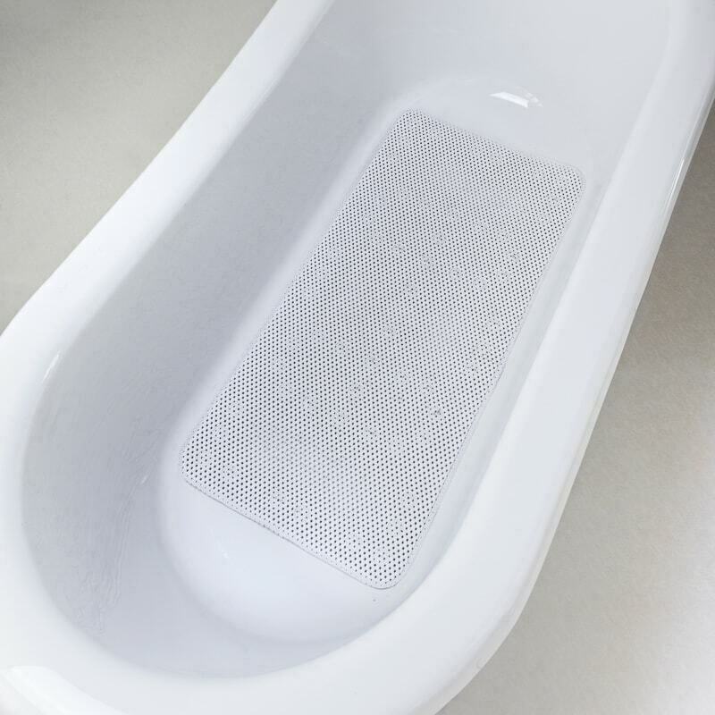 ADDIS Cushioned Bath Pillow With 8 Suction Cups And 91cm Cushioned Bath Mat Set
