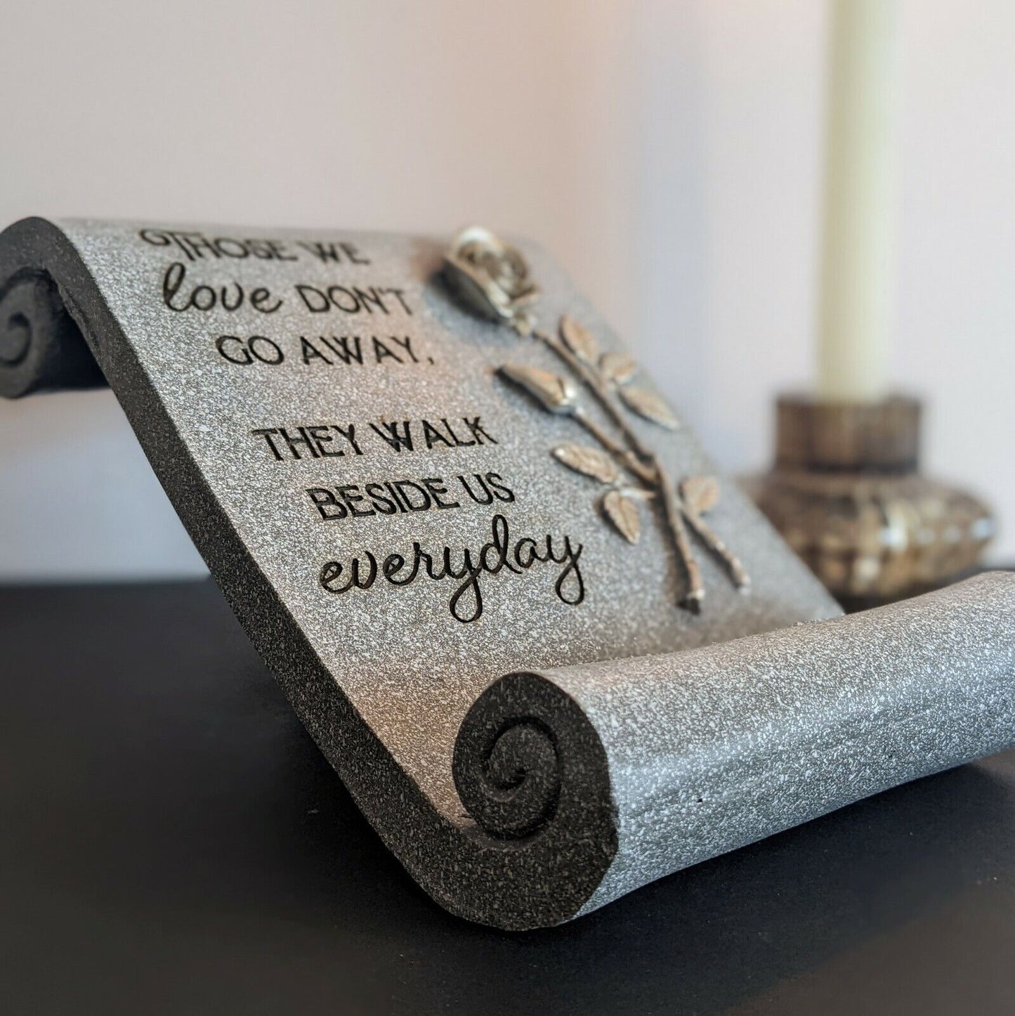 Grave Remembrance Plaque Parents Mother Father Sister Scroll Brother Loved Ones