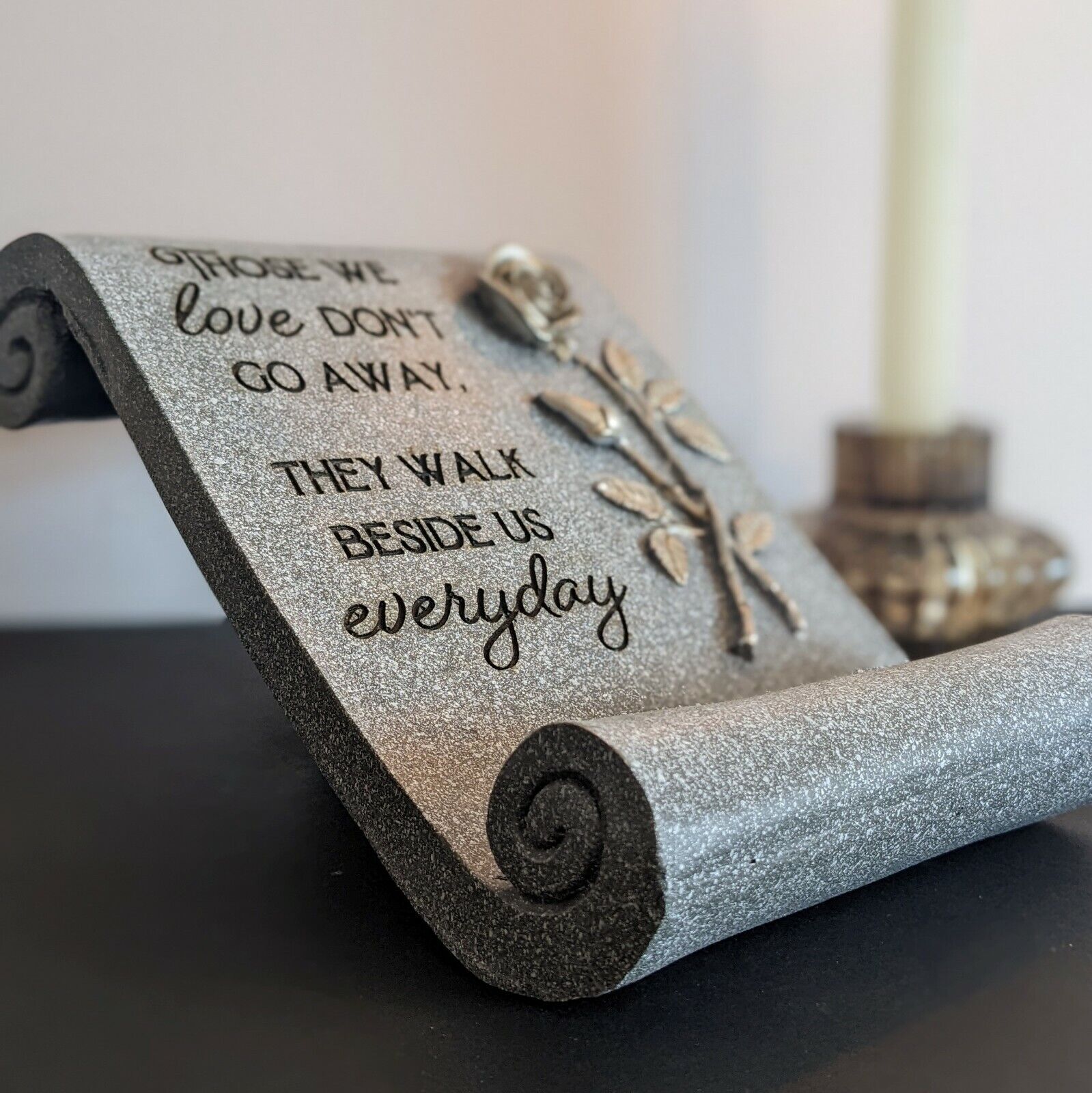 Grave Remembrance Plaque Parents Mother Father Sister Scroll Brother Loved Ones