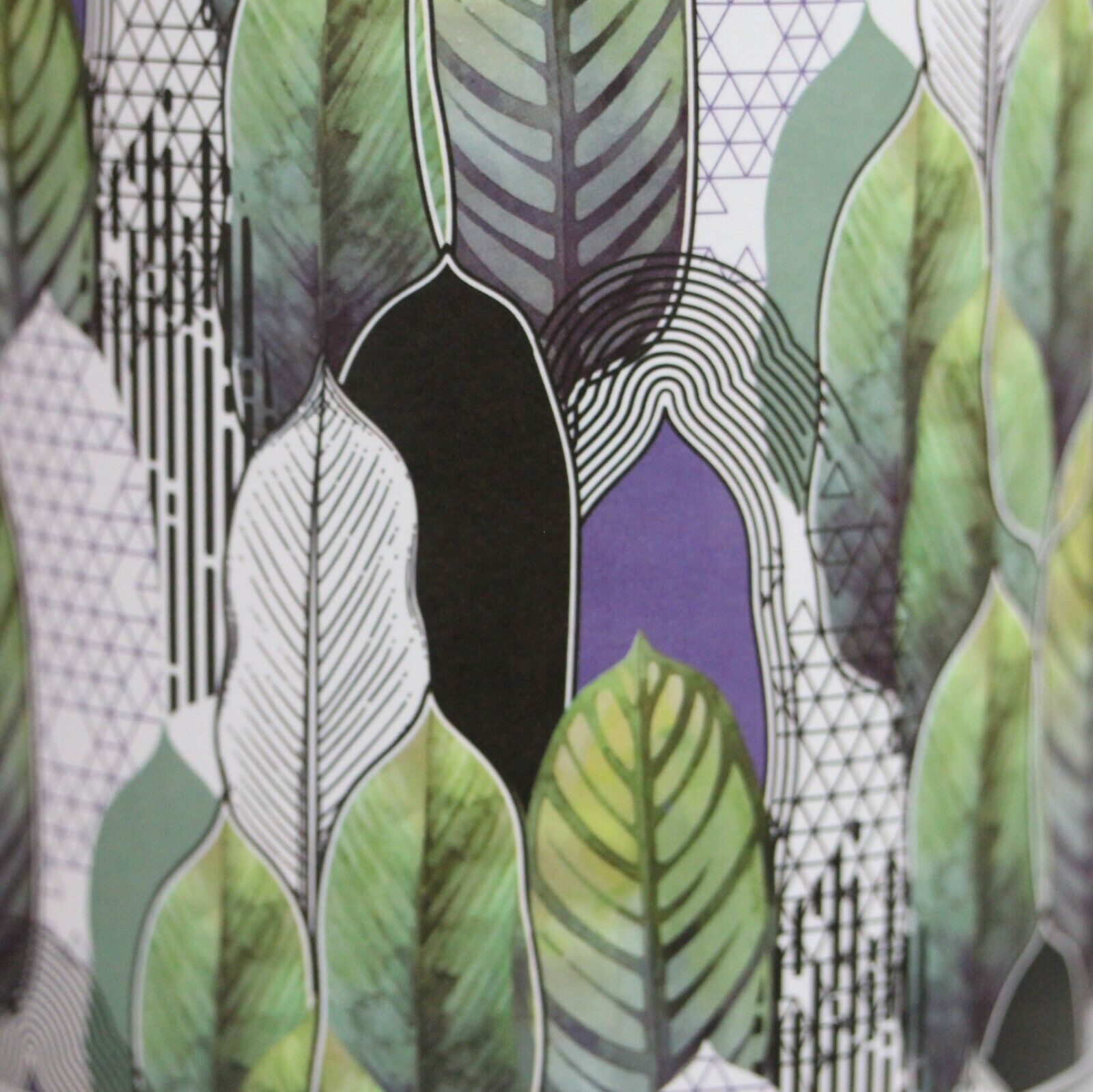 2 x Small Geometric Leaves Ceramic Indoor Plant Pot Holder Herb Cover Planters