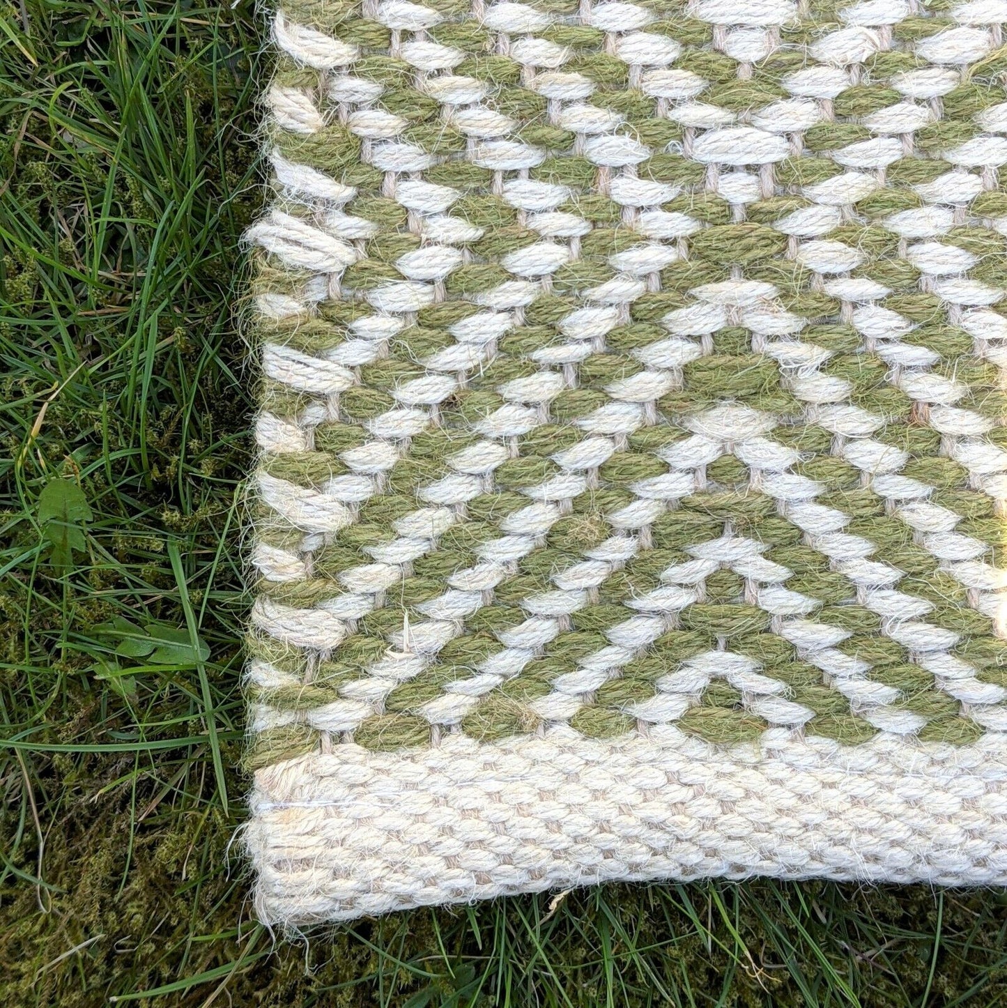 Jute Rug Runner Handmade Runner Carpet Rustic look Handloom Natural Rugs Sage
