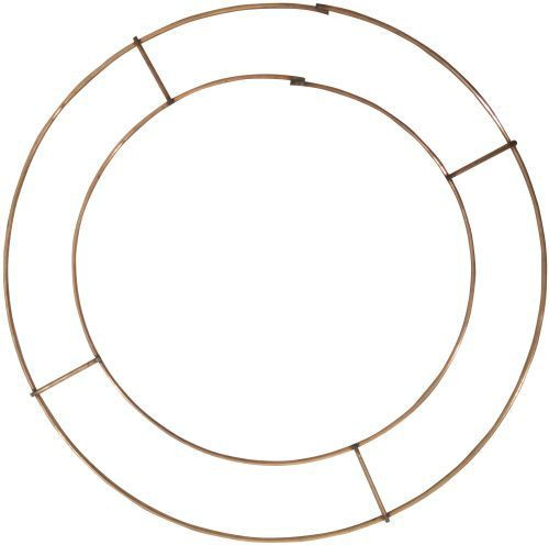 Copper Metal Wreath Ring Craft & Floristry Frame 10" Christmas Decoration